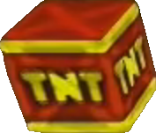 A TNT crate in Crash Bash.