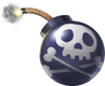 Artwork of a Bowling Bomb