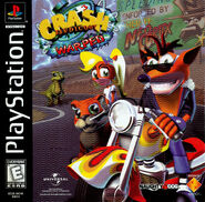 Pura on the NTSC-U box art of Crash Bandicoot: Warped