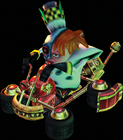 N. Gin in the Team Cortex kart