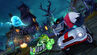 Tiny and Fake Crash racing on Nina's Nightmare