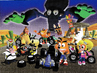 Japanese artwork of the main cast in a hub world