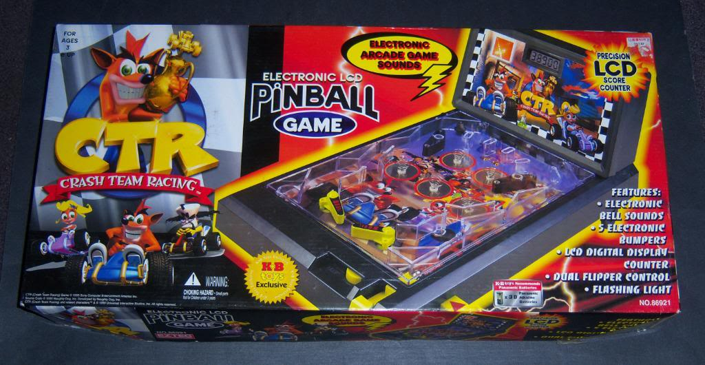 ctr crash bandicoot team racing electronic pinball machine