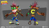 Concept art of Crash's Rustland skin