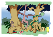 Concept art of some background elements