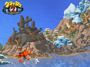 A wallpaper released as part of Mascot Crash Bandicoot, a Japanese promotional disk released to promote Crash Bandicoot 2: Cortex Strikes Back.