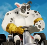 Crunch's Dalmatian skin