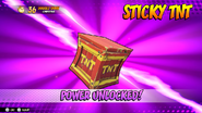 The Sticky TNT's unlock screen.
