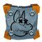 The icon for the "Penta's Revenge" achievement, depicting Dingodile's frowning face with X's over the eyes.