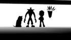 Pura, Crash, Coco and Aku Aku entering the Virtual Reality Hub System in The Wrath of Cortex