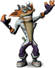Crash's Mad Scientist costume in CTTR