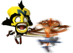 Crash spin-throwing Cortex