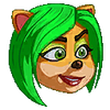 Ami's portrait sticker from Crash Team Racing Nitro-Fueled