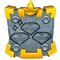 The icon for the "Bringing Down the House" achievement, depicting three sparkling gems.