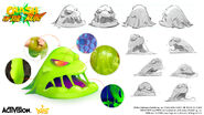 Concept art of the Blobs in On the Run!