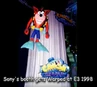 A statue of Scuba Crash at E3 1998