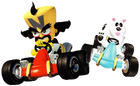 A Japanese render of Cortex and Polar racing