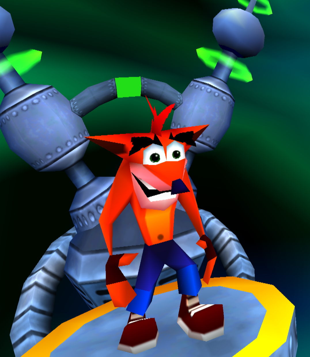 Crash bash parte 2, El bandicoot crash en ingles Wiki