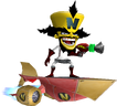 Cortex on his Hoverboard in Twinsanity.