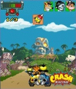 Crash clashing with Cortex on the Pirate track.