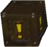 An Iron ! Crate from Crash Bandicoot