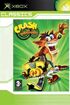 Cortex on the PAL XBOX Classics box art of Crash Twinsanity