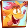Crash in the icon of the "Master Marsupial" trophy