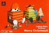 Crash and PaRappa in a Christmas promo image