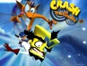 A promo image featuring Crash humiliskating on Cortex