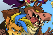 Dingodile as he appears in the Playing With Fire promotional comic