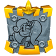 Coco in the icon of the "Category Five" trophy