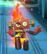 Inferno Zombot's henchman battle in On the Run!.