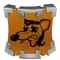 The icon for the "Pinstripe Patooey" achievement, depicting Pinstripe's frowning face with X's over the eyes.