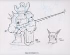 Concept art of scrapped soldier Ant Drones