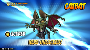 Catbat's unlock screen.