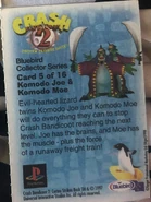 Bluebird promotional card #5, back