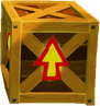 A wooden Arrow Crate from Crash Bandicoot