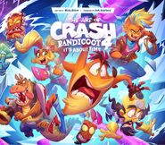Aku Aku on the cover of The Art of Crash Bandicoot 4: It's About Time