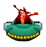 Crash wins in a Ballistix game in Crash Bash