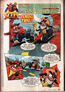 Crash in the Disney Adventures CTR promotional comic