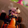 Baby Cortex after losing a race