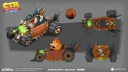 Concept art of Crash riding The Nuke