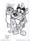 Concept art of Crash with Baby T