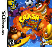 Cortex on the NTSC-U/PAL box art for Crash Boom Bang!