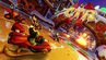 Hasty, Crash, Polar and Yaya Panda racing in Gingerbread Joyride