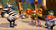 Big Norm in the cutscenes of Crash Nitro Kart