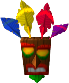 Golden Aku Aku Mask