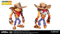 Concept art of Crash's Outlaw skin by Viktor Fetsch.