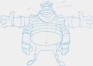 Concept art of Big Norm for Crash Nitro Kart