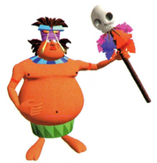 Promotional render of Papu Papu from the NTSC-J manual.